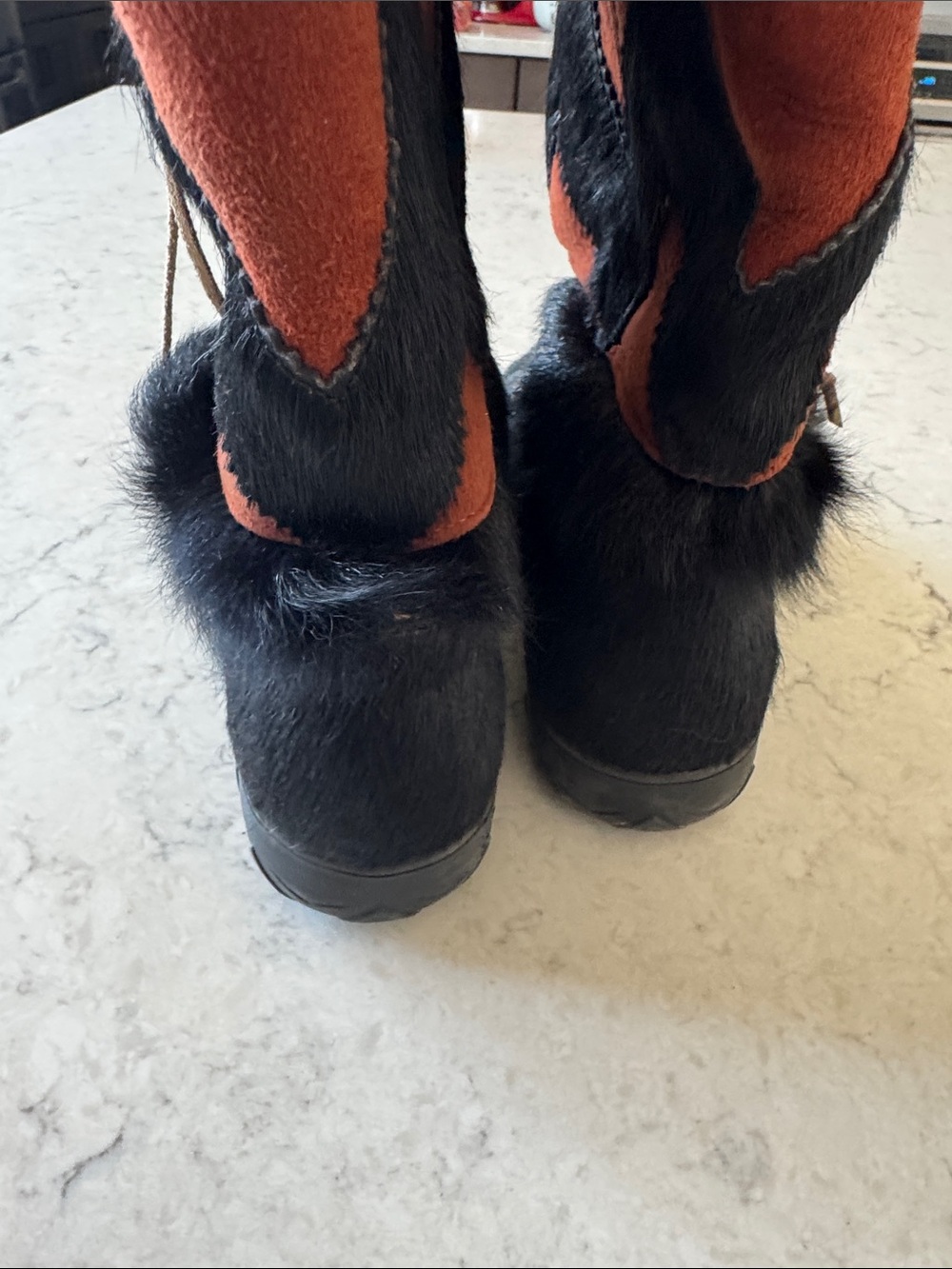 Tecnica Vintage Aprés Ski boots  Embroidered Winter Boots women’s 9 - Picture 5 of 11